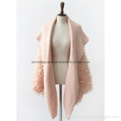 Girl's Knitted Sweater Poncho (SZWA-1018)